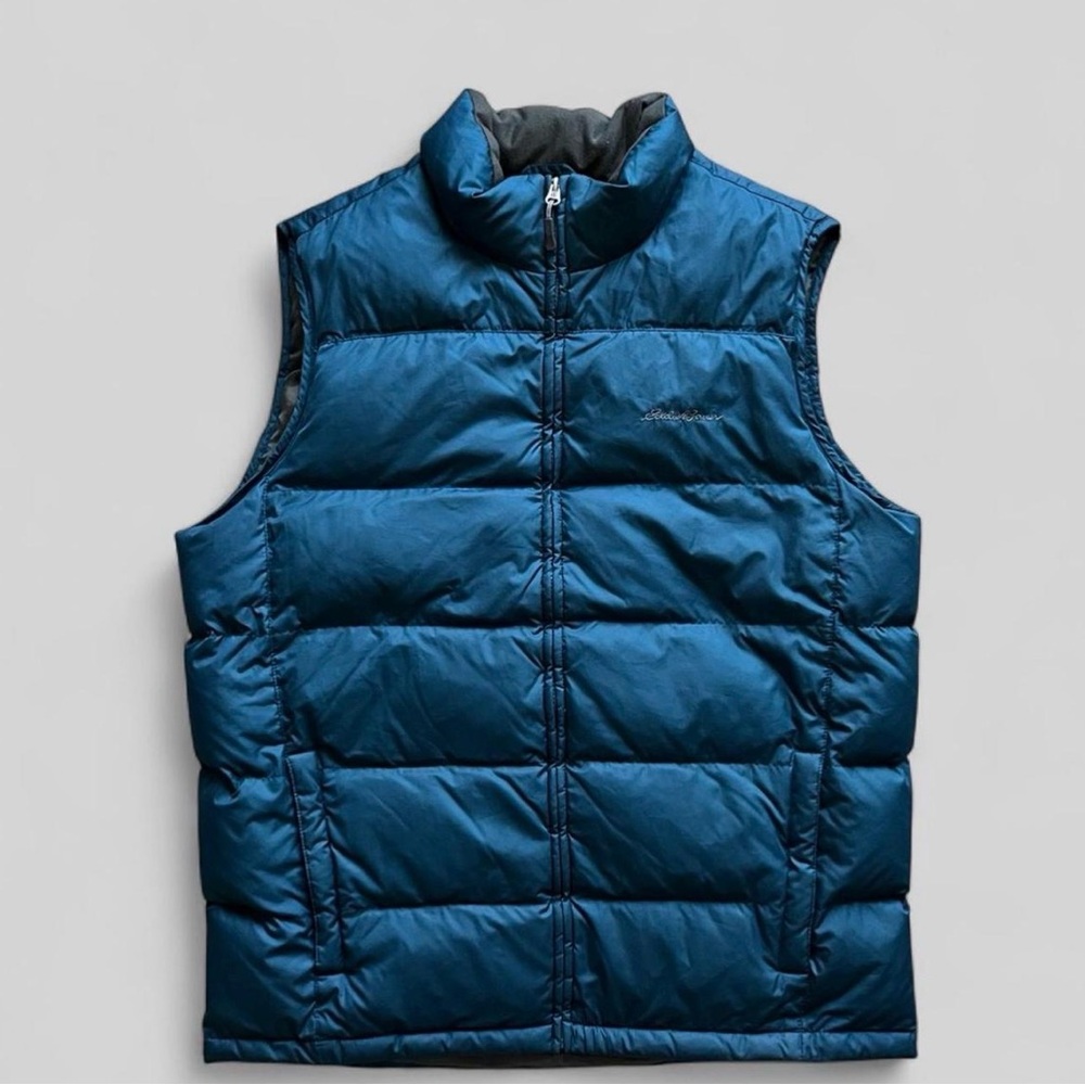 Eddie Bauer EB 650 goose down zip up puffer vest